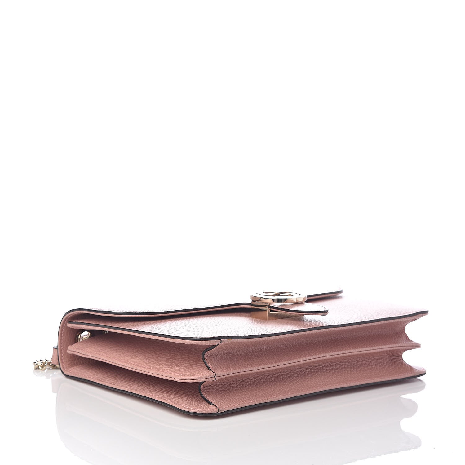Gucci Dollar Calfskin Interlocking G Shoulder Bag Soft Pink 4 of 9