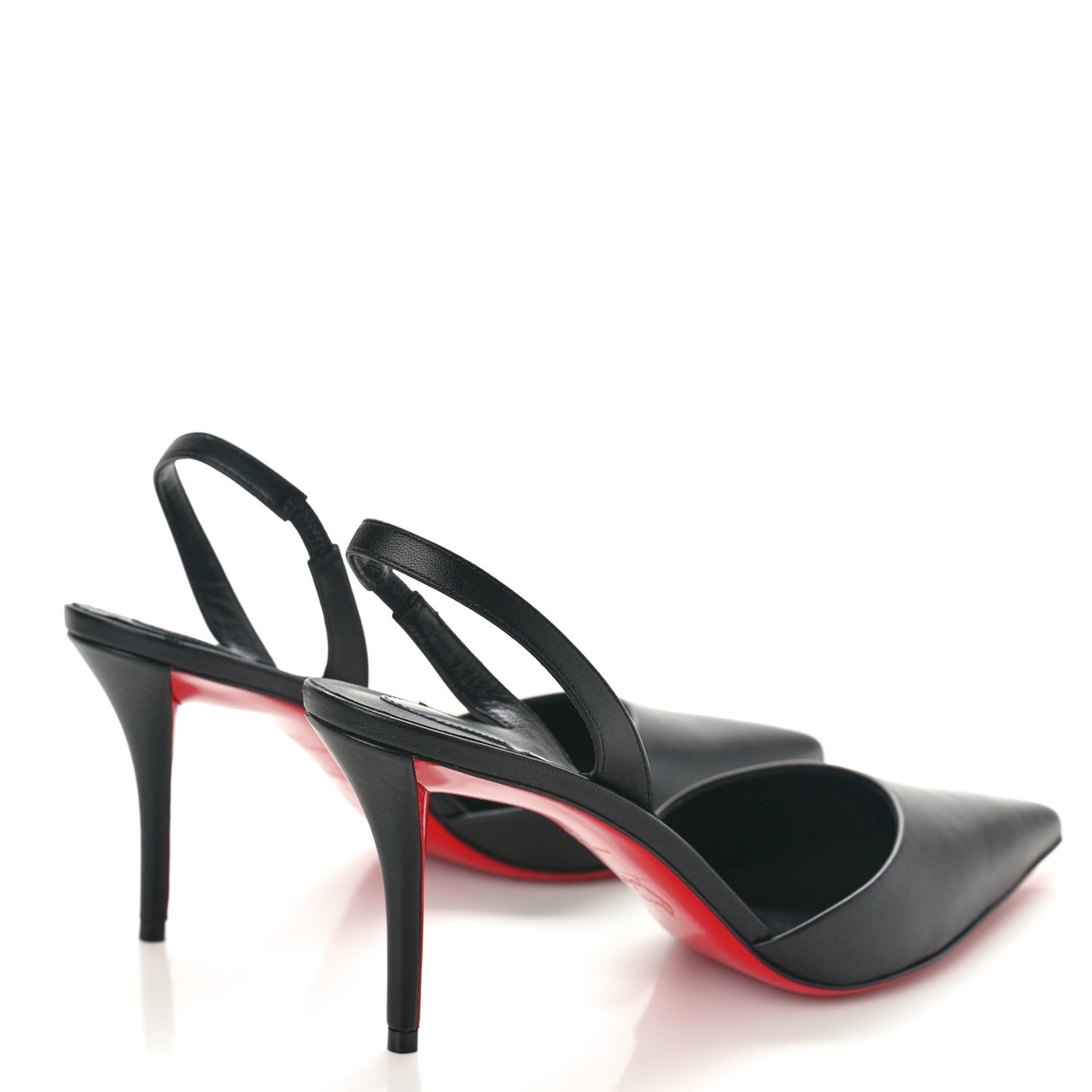 Calfskin O Kate Slingback 100 Pumps 39.5 Black
