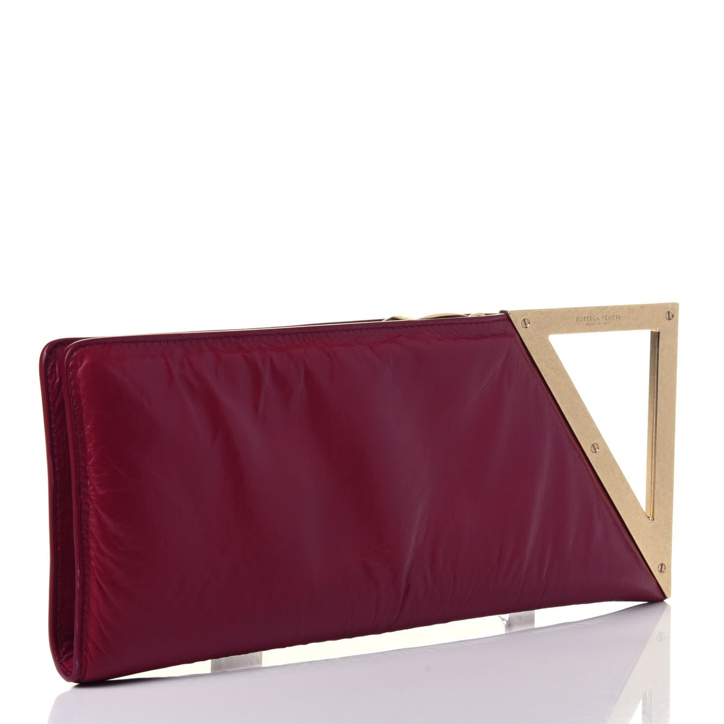 Calfskin The Rim Clutch Bordeaux