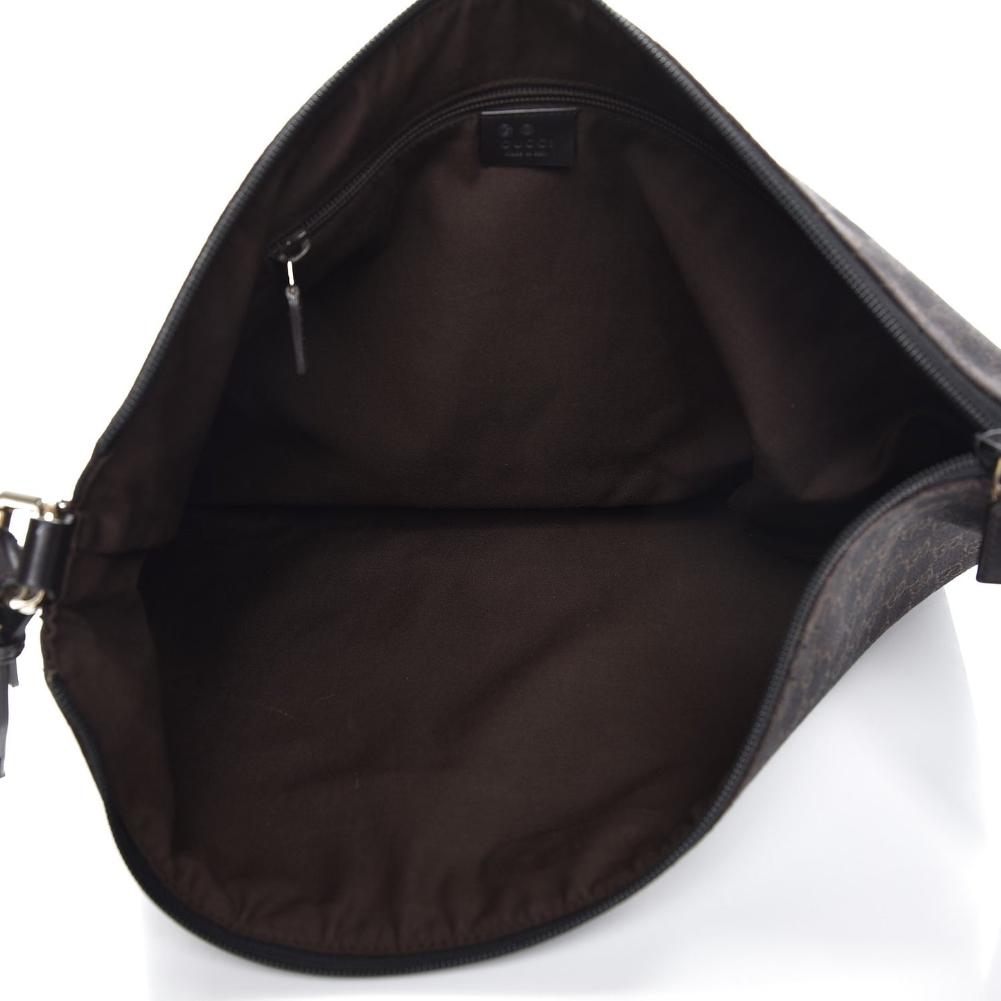 Denim Monogram Messenger Bag Dark Brown