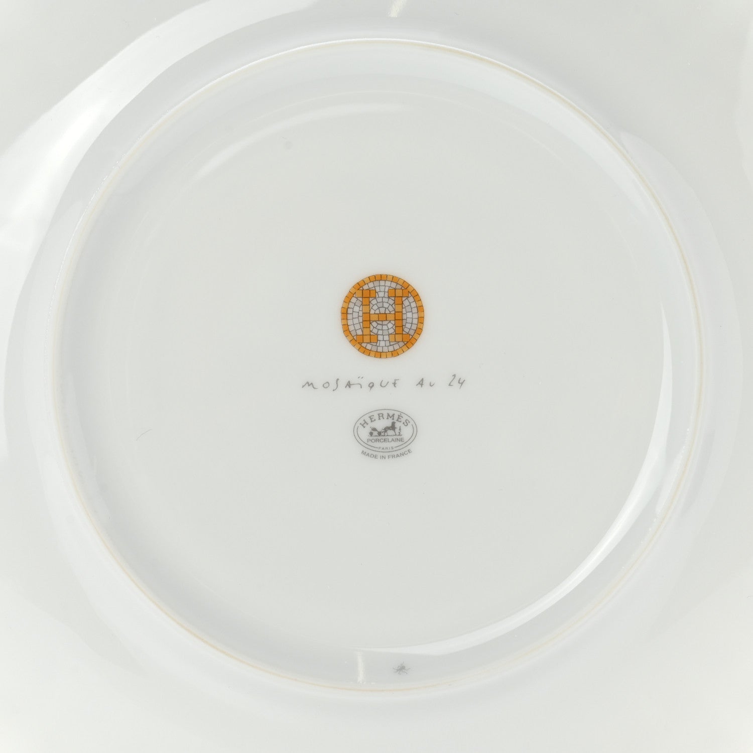 Hermes Porcelain Mosaique au 24 Dessert Plate Set of 2 3 of 7