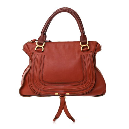 Chloe Calfskin Large Marcie Satchel Maple Leaf 1 of 17