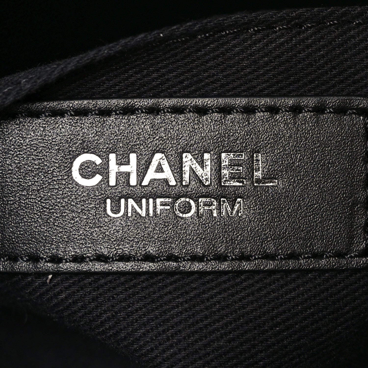 Chanel Calfskin Quilted CC Uniform Flap Belt Bag Black 6 of 12