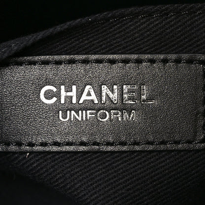 Chanel Calfskin Quilted CC Uniform Flap Belt Bag Black 6 of 12