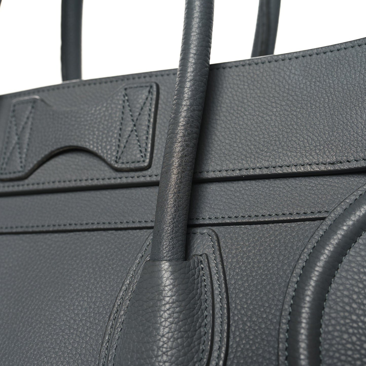 Drummed Calfskin Mini Luggage Kohl