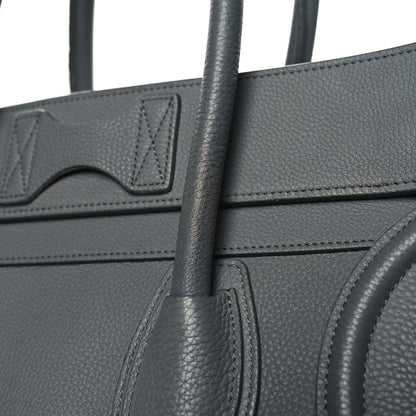 Celine Drummed Calfskin Mini Luggage Kohl 13 of 14