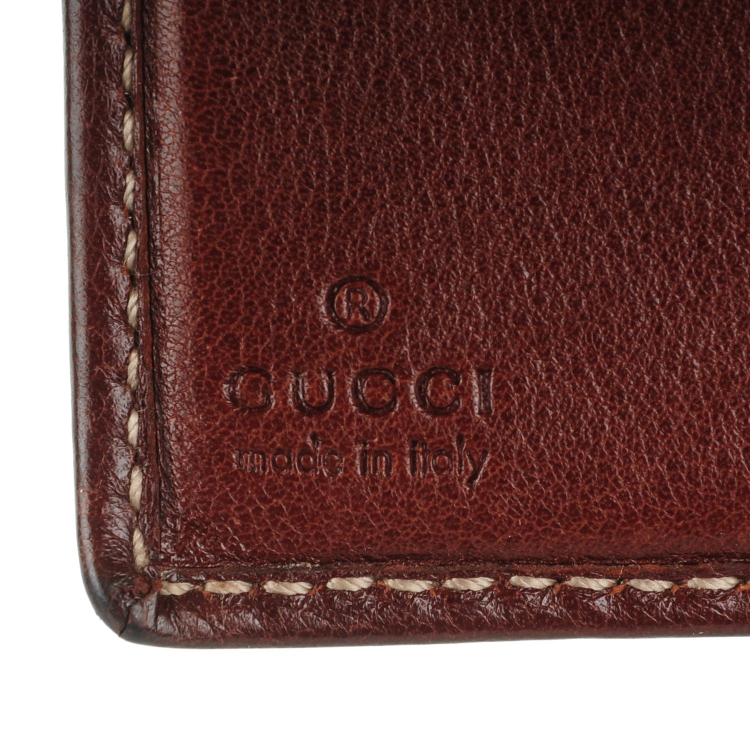 Gucci Calfskin Bamboo D Ring Compact Wallet Brown 6 of 8