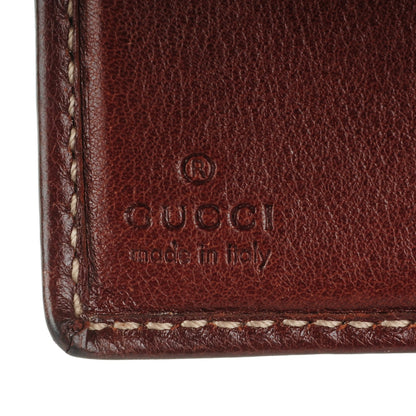 Gucci Calfskin Bamboo D Ring Compact Wallet Brown 6 of 8
