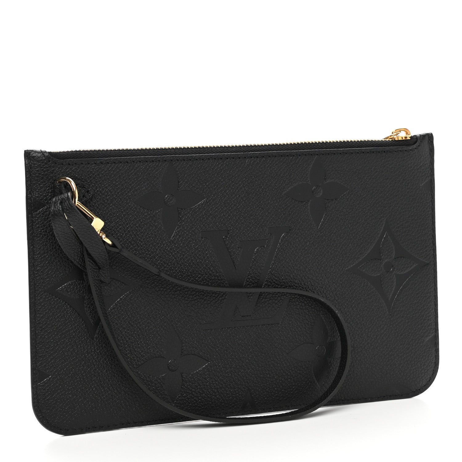 Louis Vuitton Empreinte Monogram Giant Neverfull MM Pochette Black 3 of 7