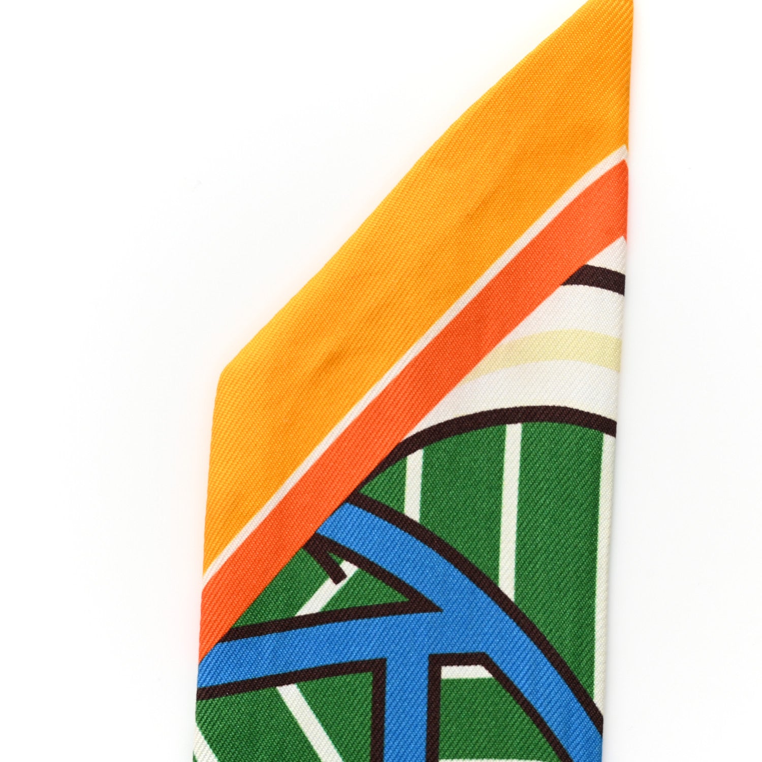 Hermes Twilly Scarf Orange Multicolor 10 of 17