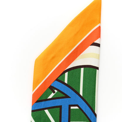Hermes Twilly Scarf Orange Multicolor 10 of 17