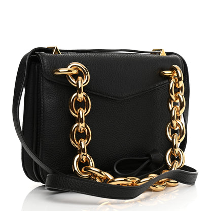 Bottega Veneta Calfskin Mount Envelope Bag Black 3 of 8