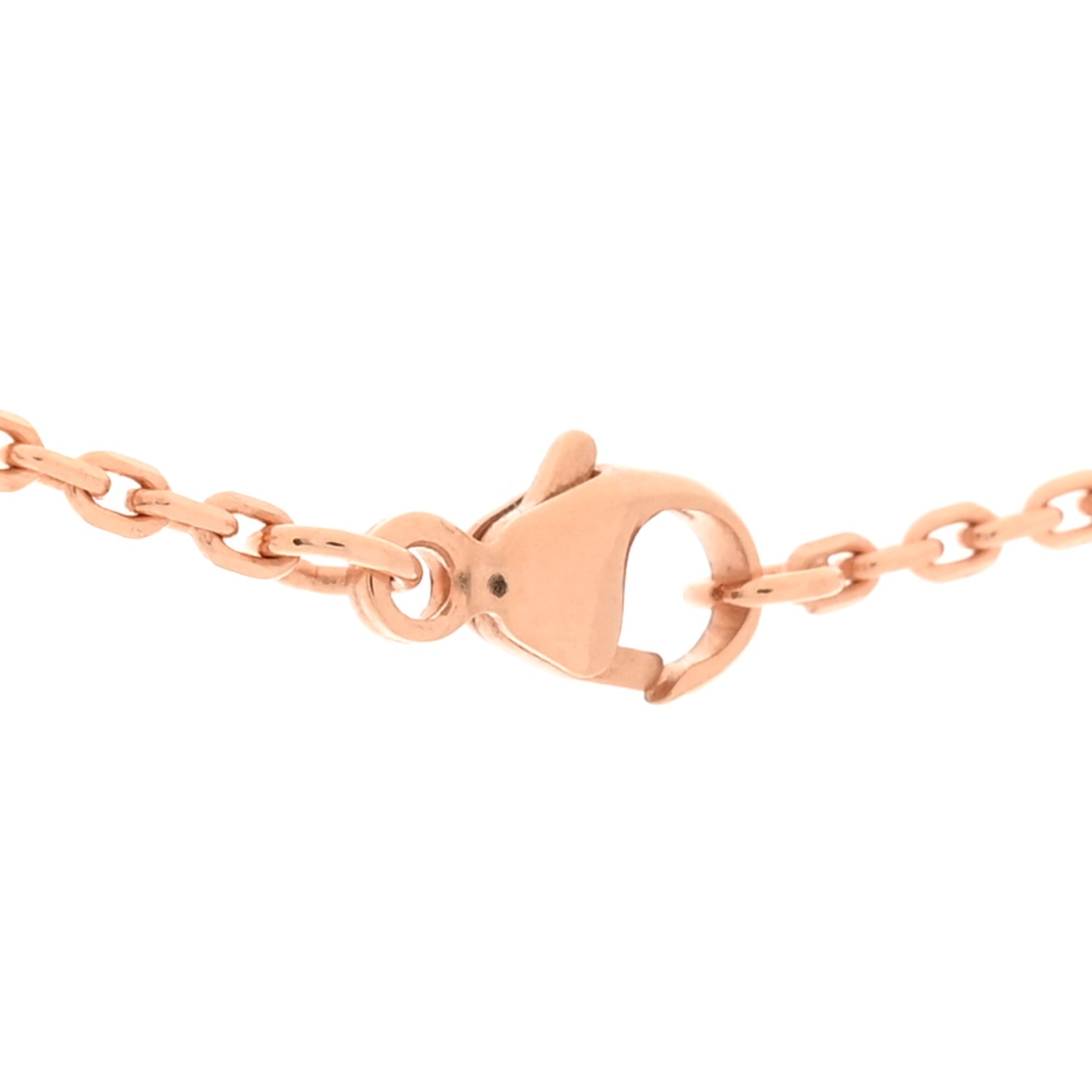 Hermes Lacquered Rose Gold Mini Pop H Pendant Necklace Rose Dragee 4 of 7