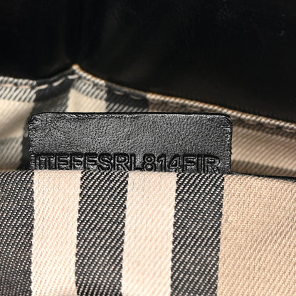 Burberry Calfskin Medium Whipstitch Tote Black 8 of 15