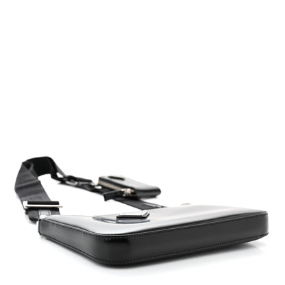 Prada Spazzolato Pocket Pouch Shoulder Bag Black 4 of 10