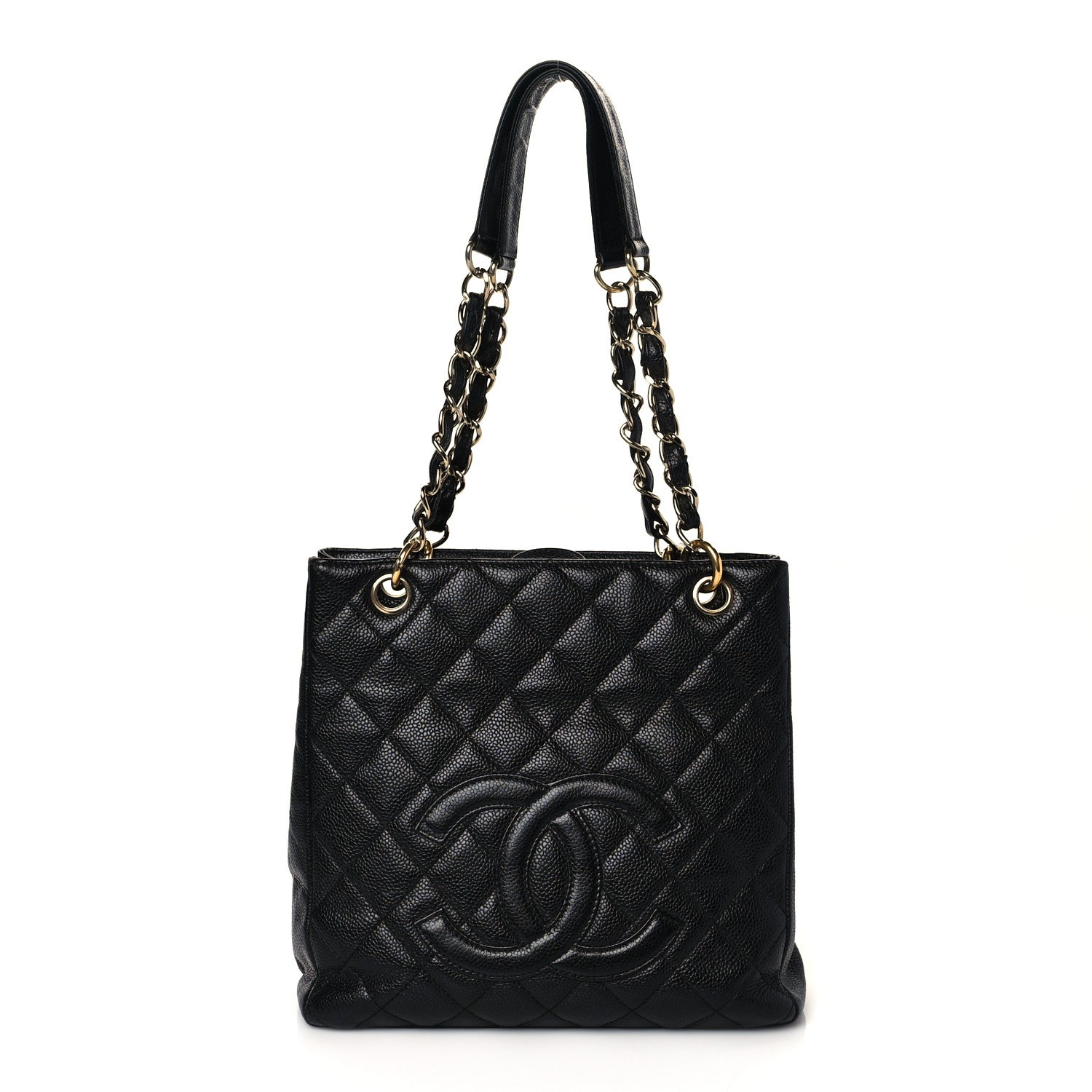 Chanel Caviar Quilted Petit Shopping Tote PST Black 1 of 10