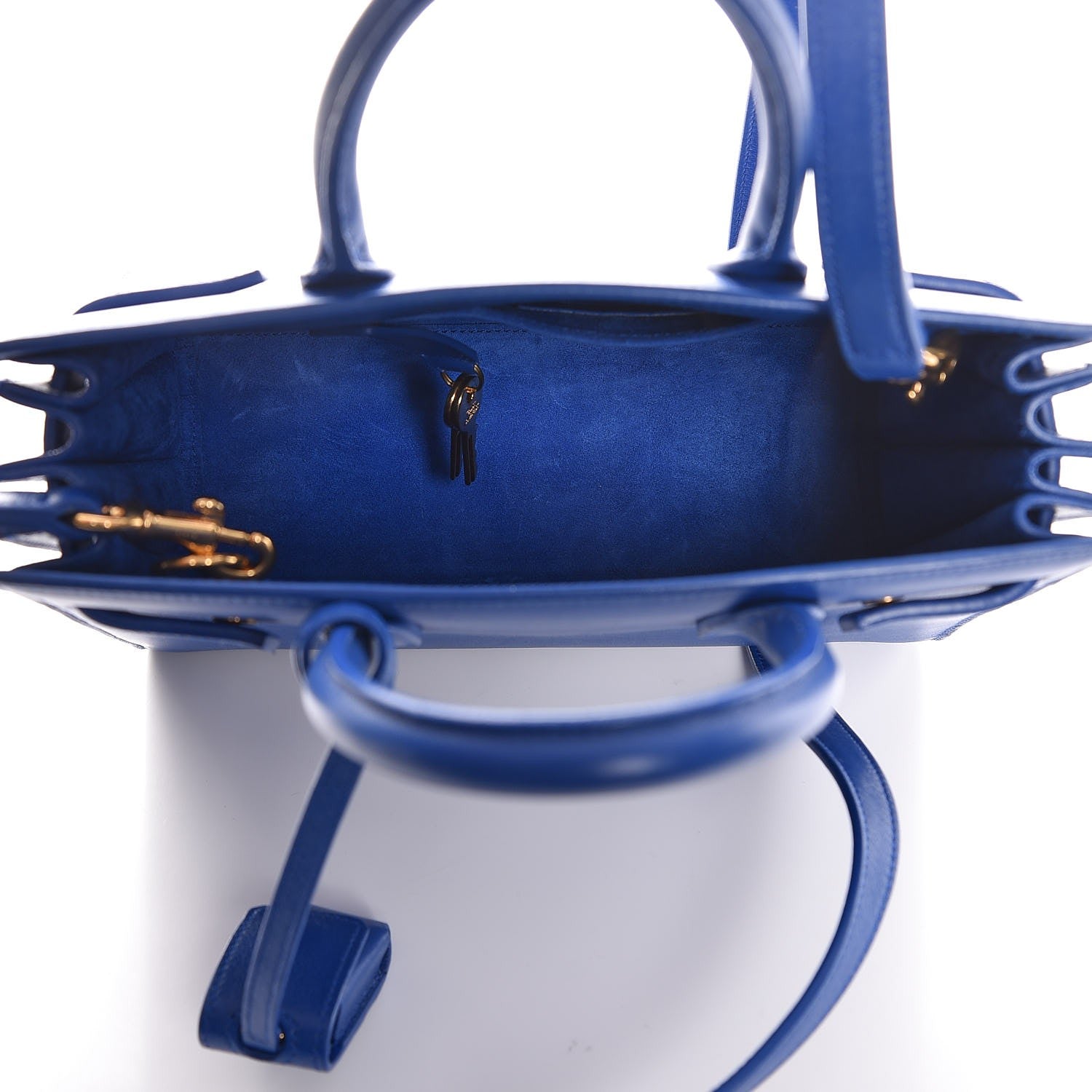 Saint Laurent Calfskin Nano Sac De Jour Royal Blue 5 of 7