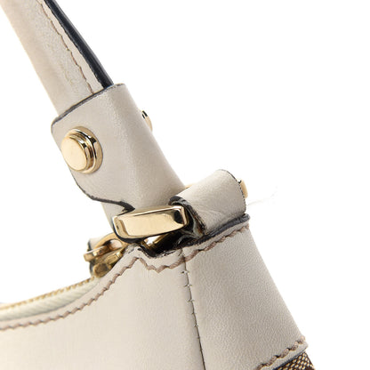 Gucci Monogram Medium D Gold Ring Hobo White 11 of 11