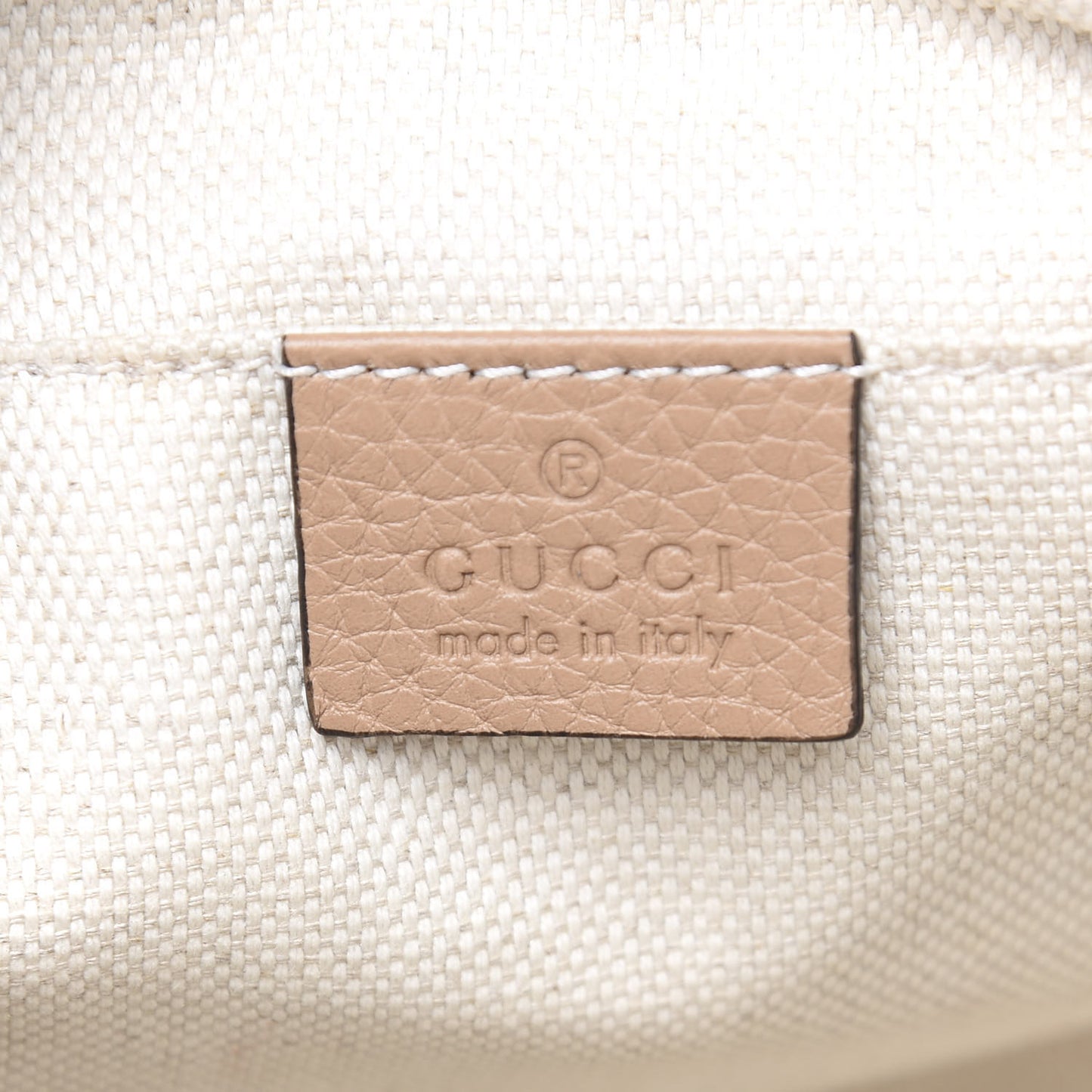 Pebbled Calfskin Small Soho Disco Bag Rose Beige