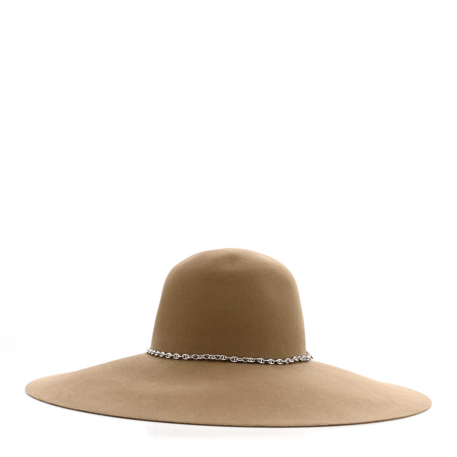 Hermes Beaver Felt Bruna Chaine d'Ancre Hat 58 Beige 6 of 8