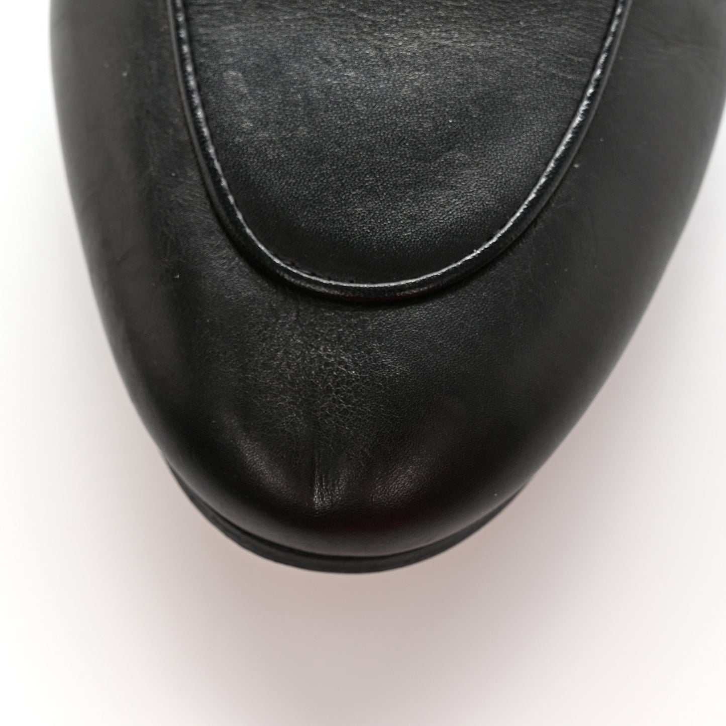Calfskin Fur Womens Princetown Slippers 38 Black