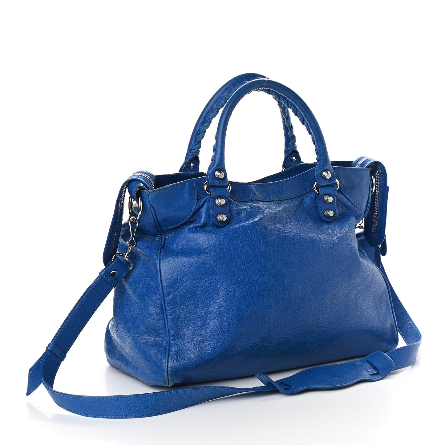 Agneau Giant 12 Silver Hardware Velo Bleu Lazuli