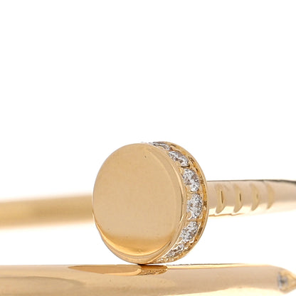 Cartier 18K Yellow Gold Diamond Small Juste Un Clou Bracelet 17 3 of 5