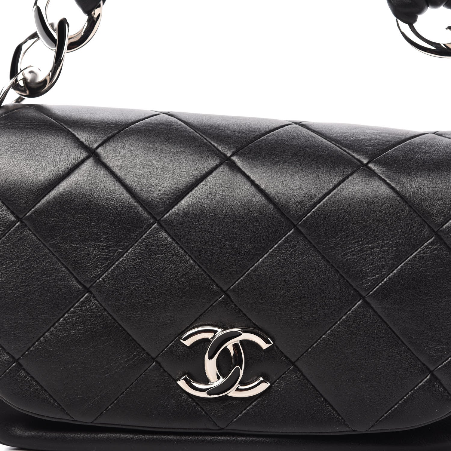 Chanel Lambskin Quilted Flap Bag Black 10 of 13