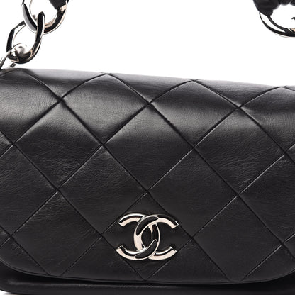 Chanel Lambskin Quilted Flap Bag Black 10 of 13