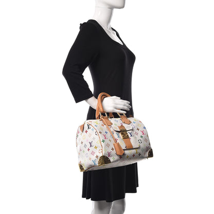 Louis Vuitton Monogram Multicolor Speedy 30 White 2 of 10