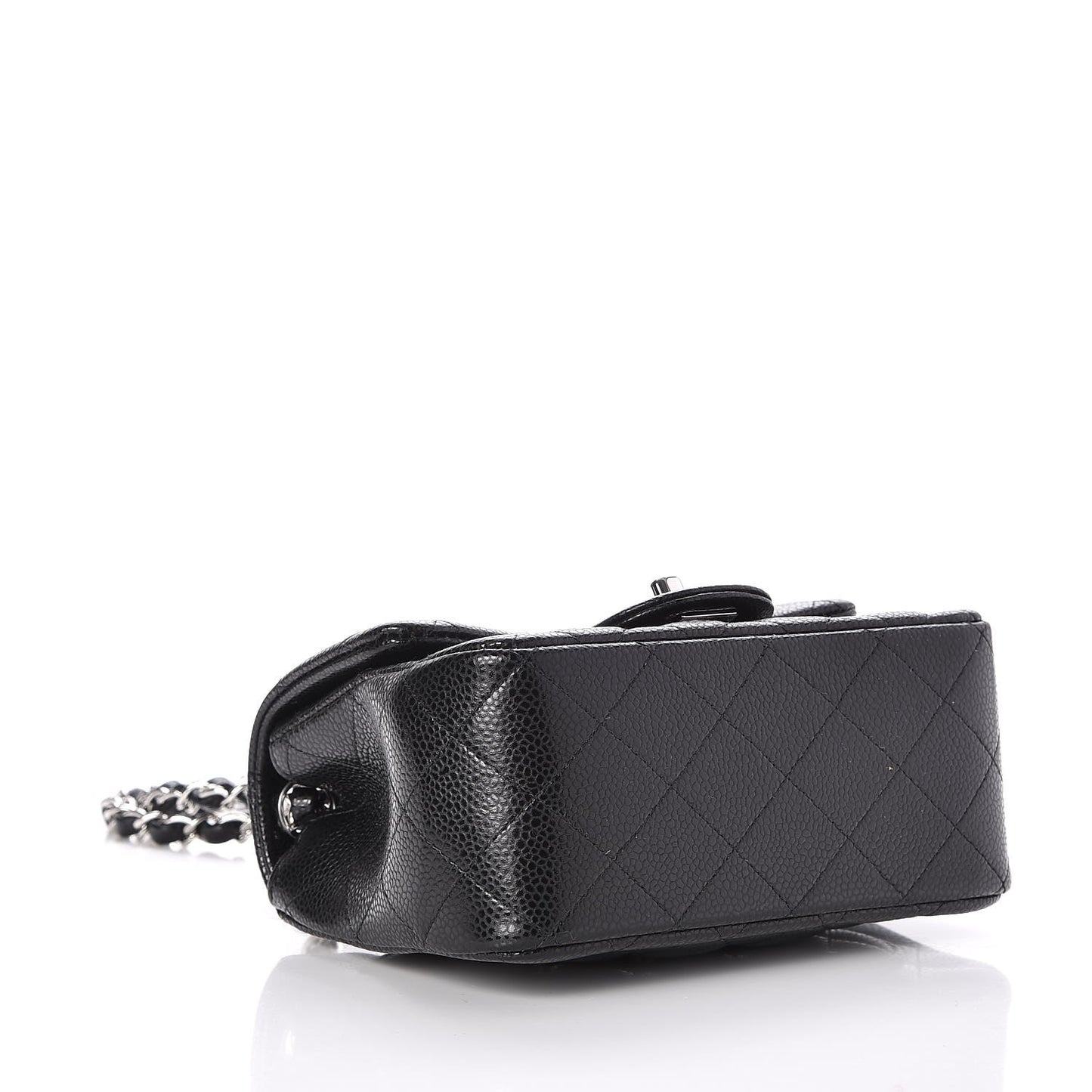 Caviar Quilted Mini Square Flap Black
