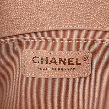 Chanel Caviar Quilted Medium Boy Flap Beige 7 of 9