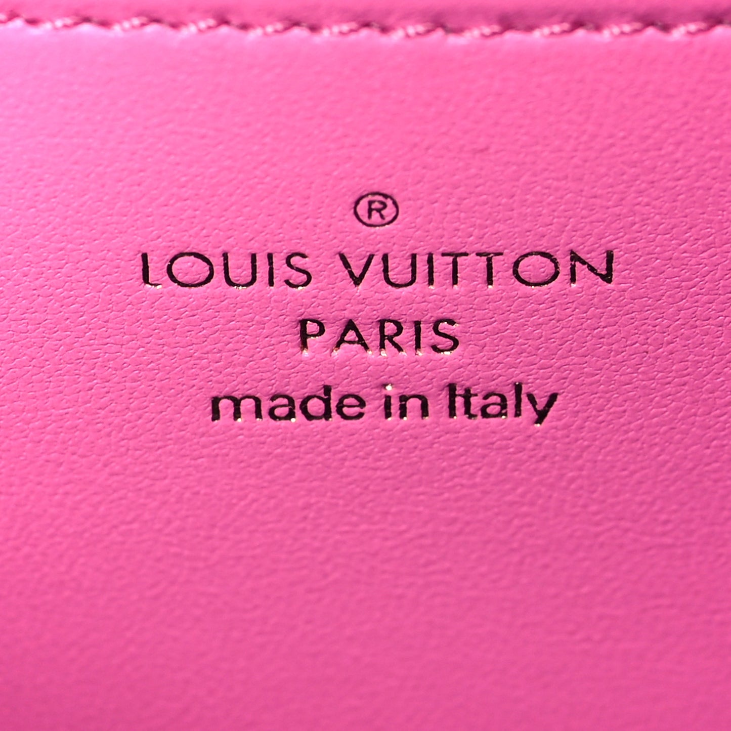 Lambskin Embossed Monogram Vuittamins Pochette Coussin Rose Violet