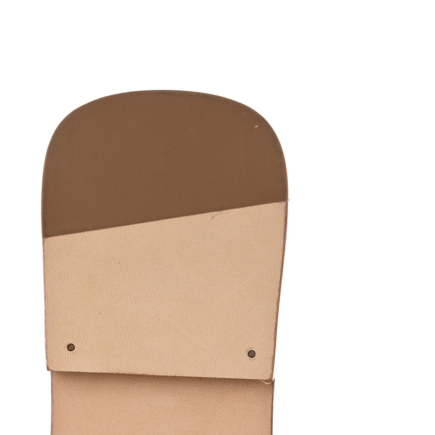 Hermes Box Calfskin Oran Sandals 37.5 Gold 12 of 13
