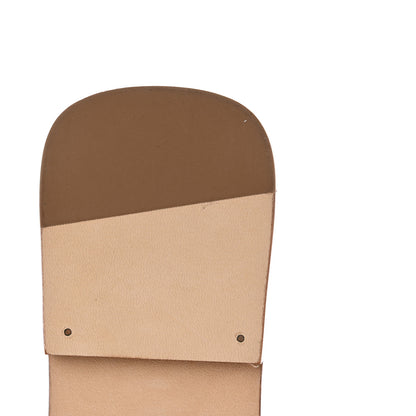 Hermes Box Calfskin Oran Sandals 37.5 Gold 12 of 13