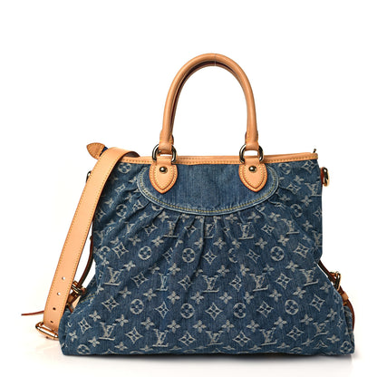 Louis Vuitton Denim Neo Cabby GM Blue 1 of 8