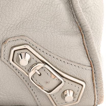 Balenciaga Chevre Silver Metallic Edge Hardware City Gris Glace 12 of 13
