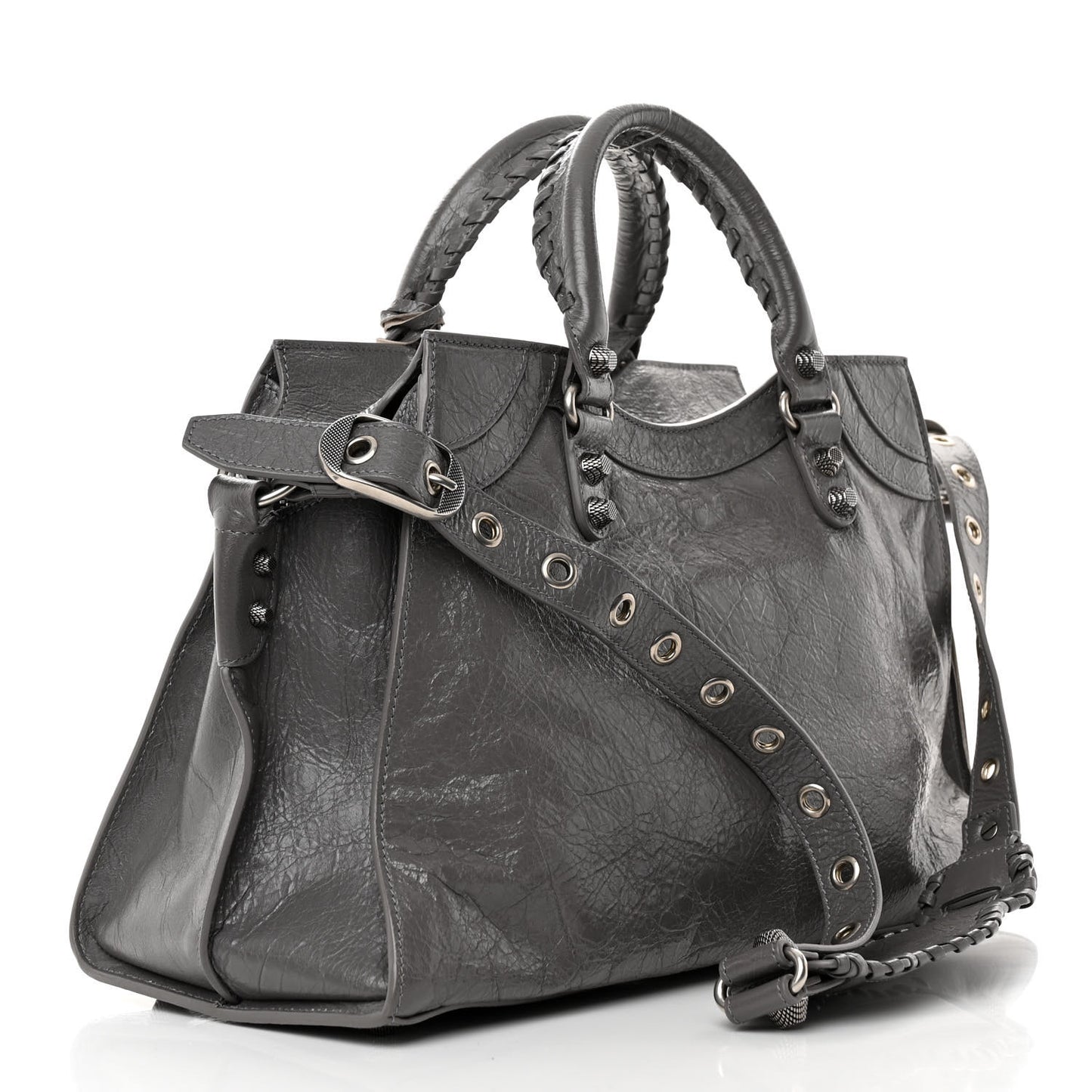 Agneau Arena Neo Cagole City Handbag Dark Grey