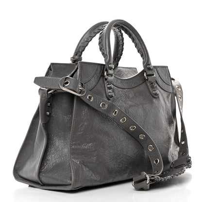 Balenciaga Agneau Arena Neo Cagole City Handbag Dark Grey 3 of 12