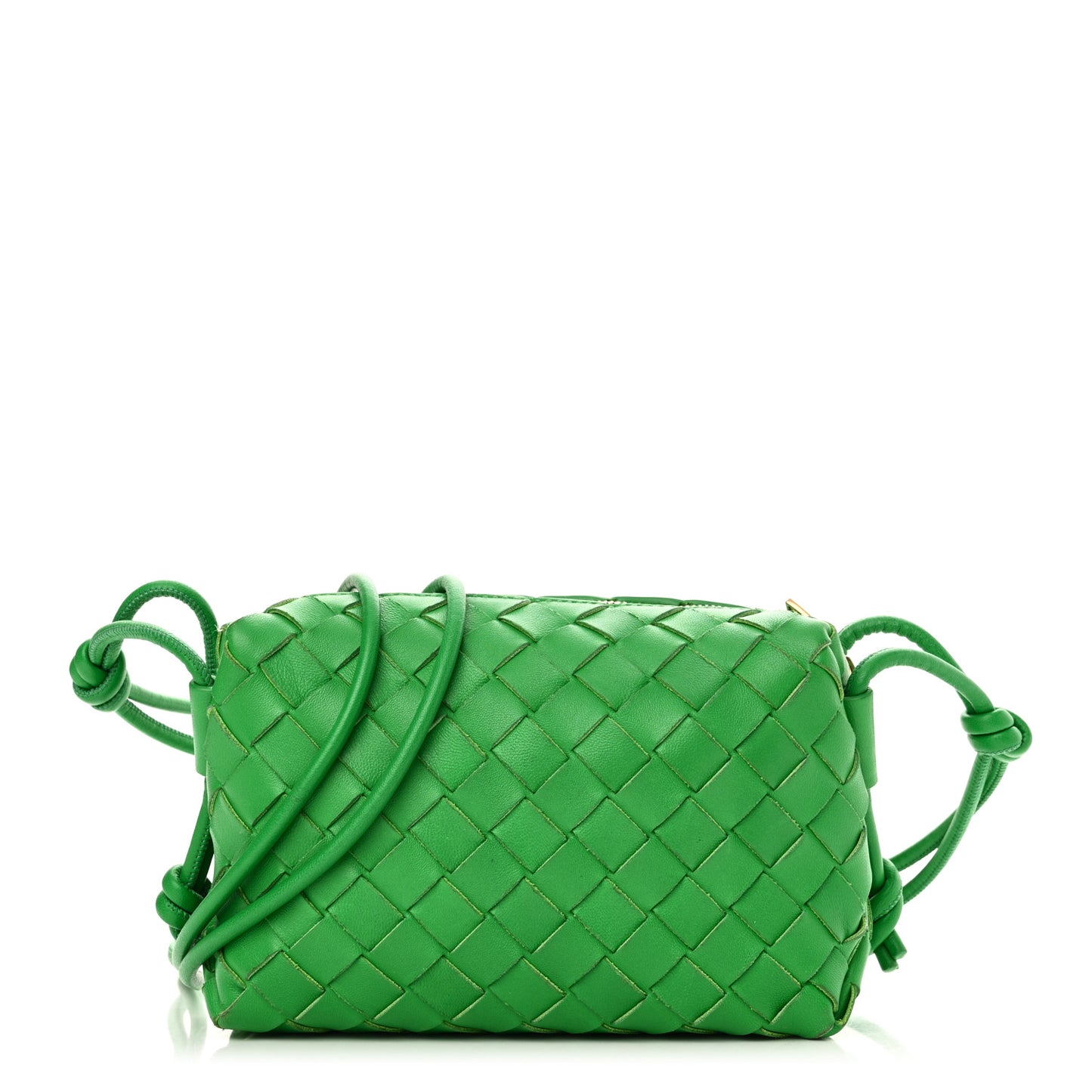 Nappa Intrecciato Mini Loop Camera Bag Parakeet
