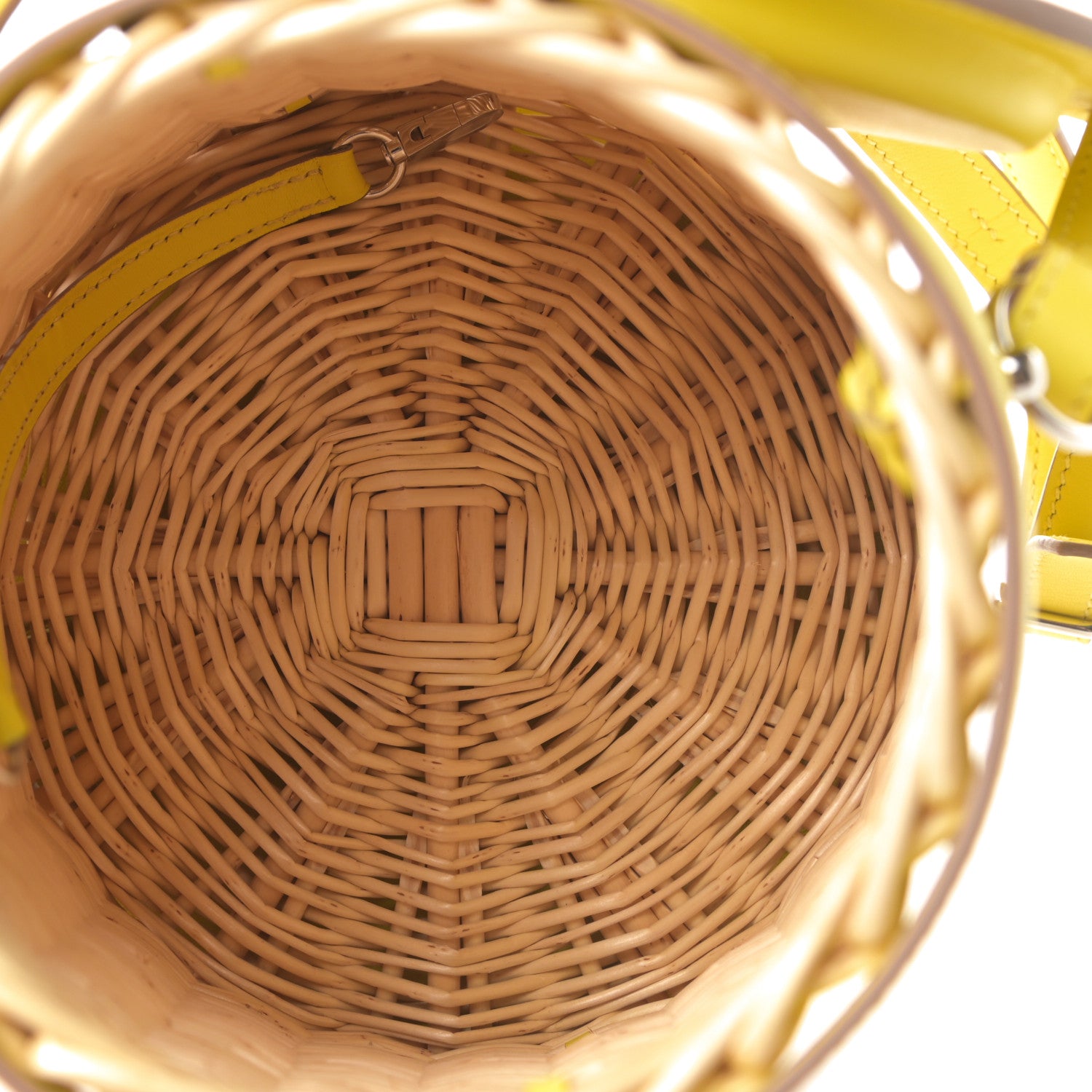 Hermes Swift Wicker Sac Farming Picnic Bag Lime Naturel 5 of 10