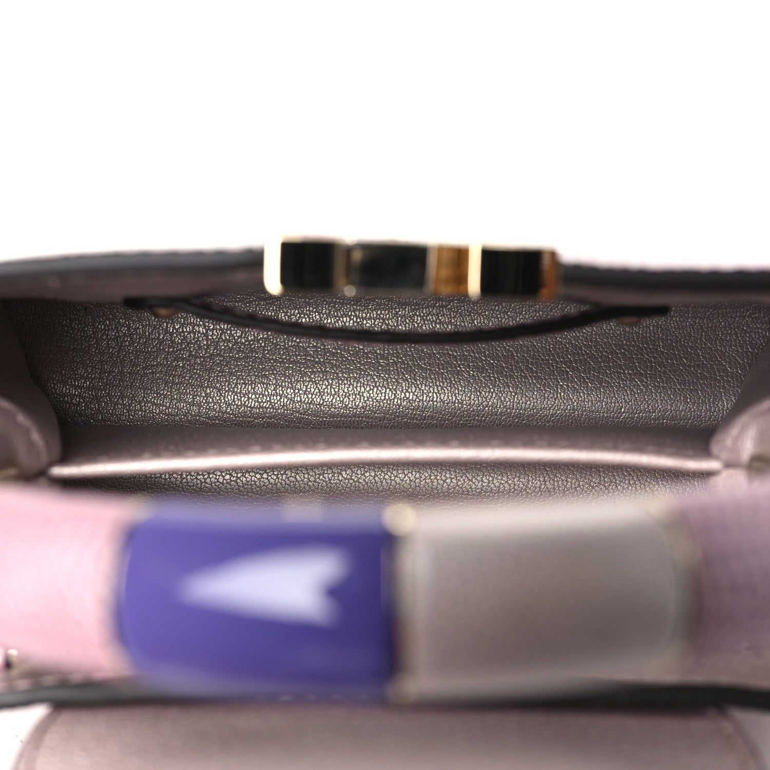 Louis Vuitton Metallic Lizard Kintsugi Capucines Mini Wisteria Purple 5 of 9