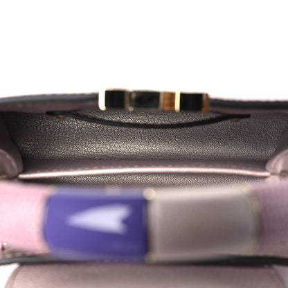 Louis Vuitton Metallic Lizard Kintsugi Capucines Mini Wisteria Purple 5 of 9
