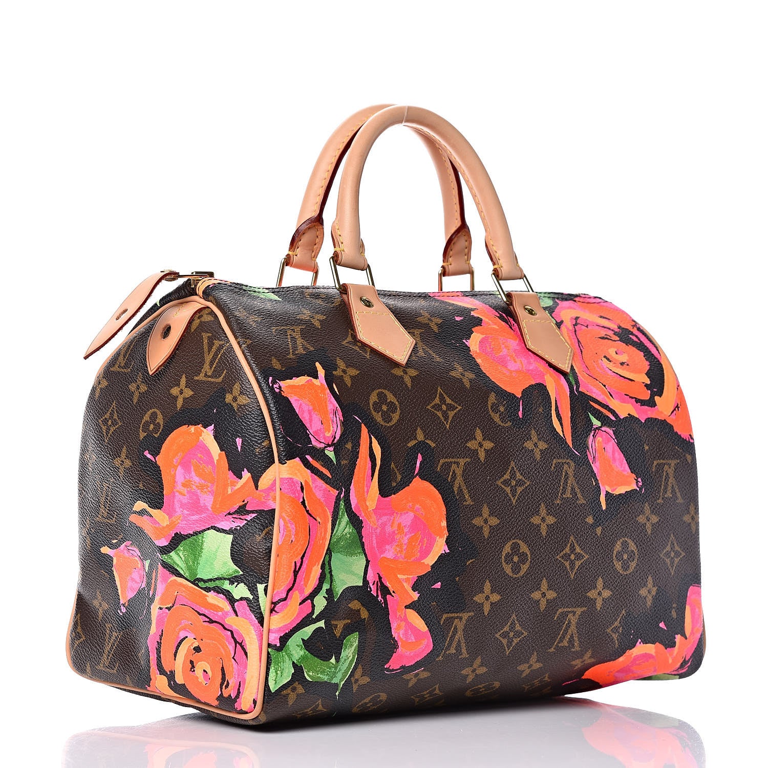Louis Vuitton Monogram Roses Speedy 30 3 of 9