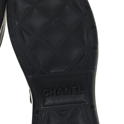 Chanel Velvet Calfskin Mixed Fibers CC Sneakers 39 Black 5 of 7