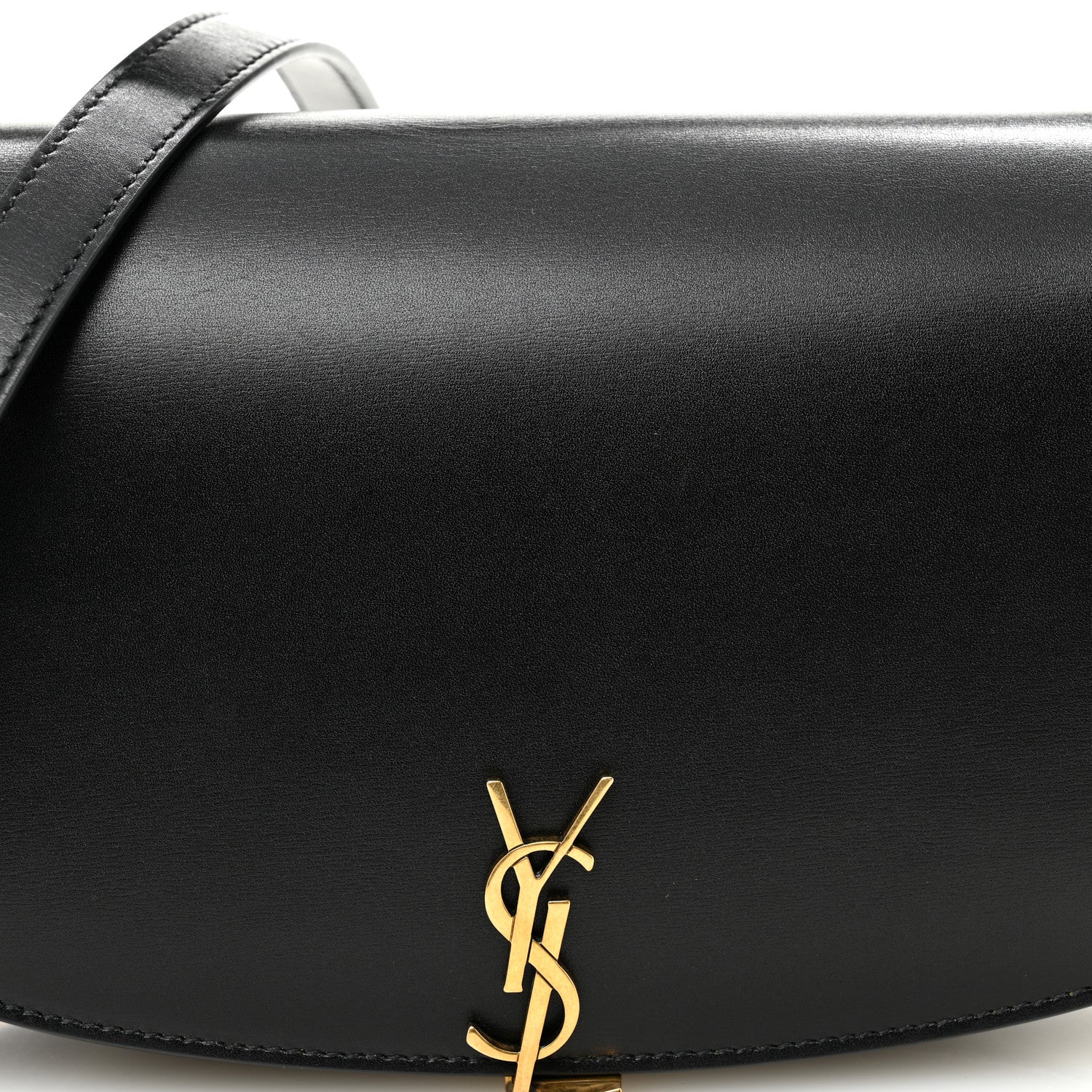 Saint Laurent Box Calfskin Voltaire Top Handle Crossbody Bag Black 7 of 9