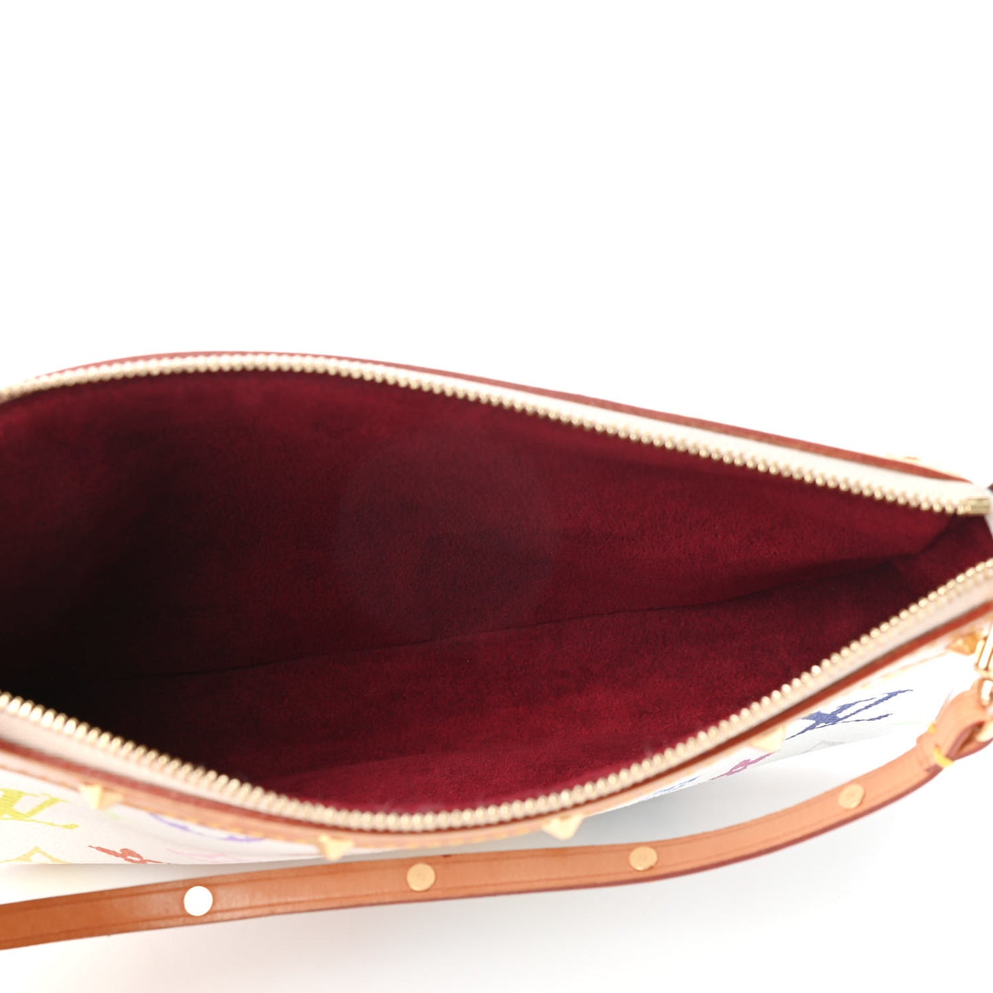 Monogram Multicolor Pochette Accessories White
