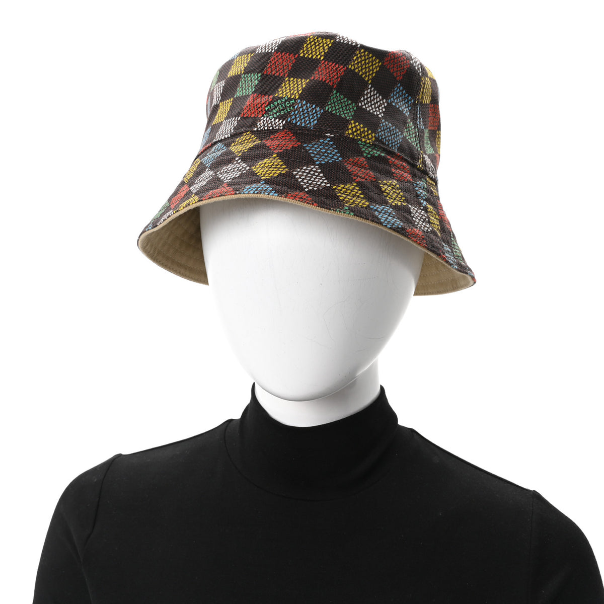 Damier LV Vers Reversible Bucket Hat Brown