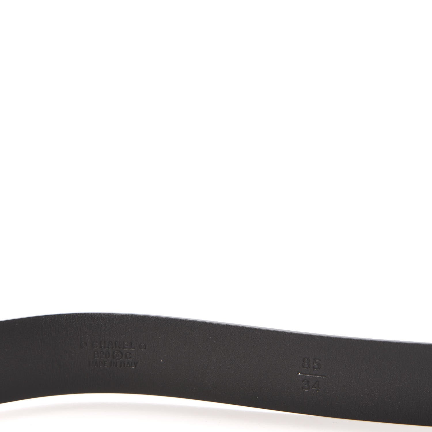 Chanel Calfskin CC Chain Vintage Allure Logo Belt 85 34 Black 6 of 8