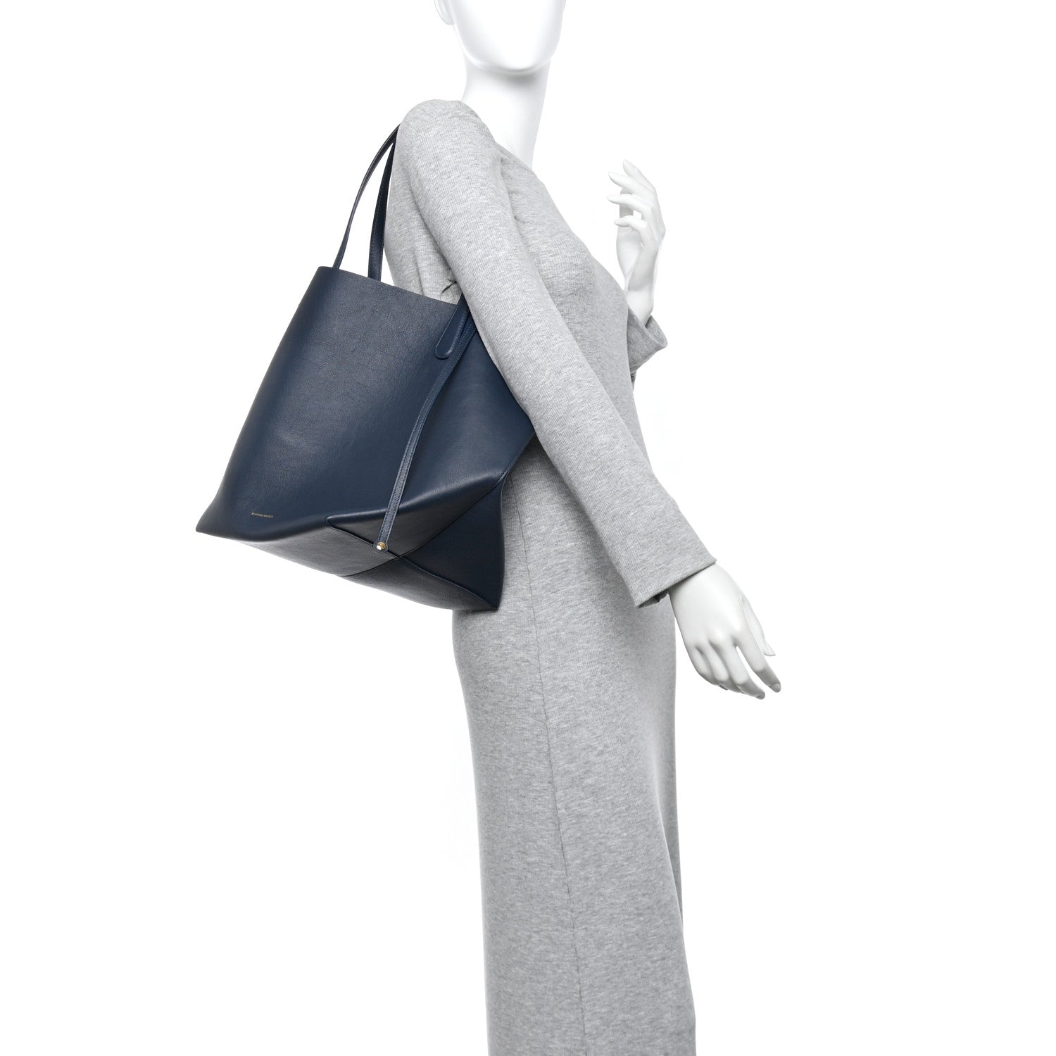 Mansur Gavriel Supple Calfskin Everyday Soft Tote Blu 2 of 12